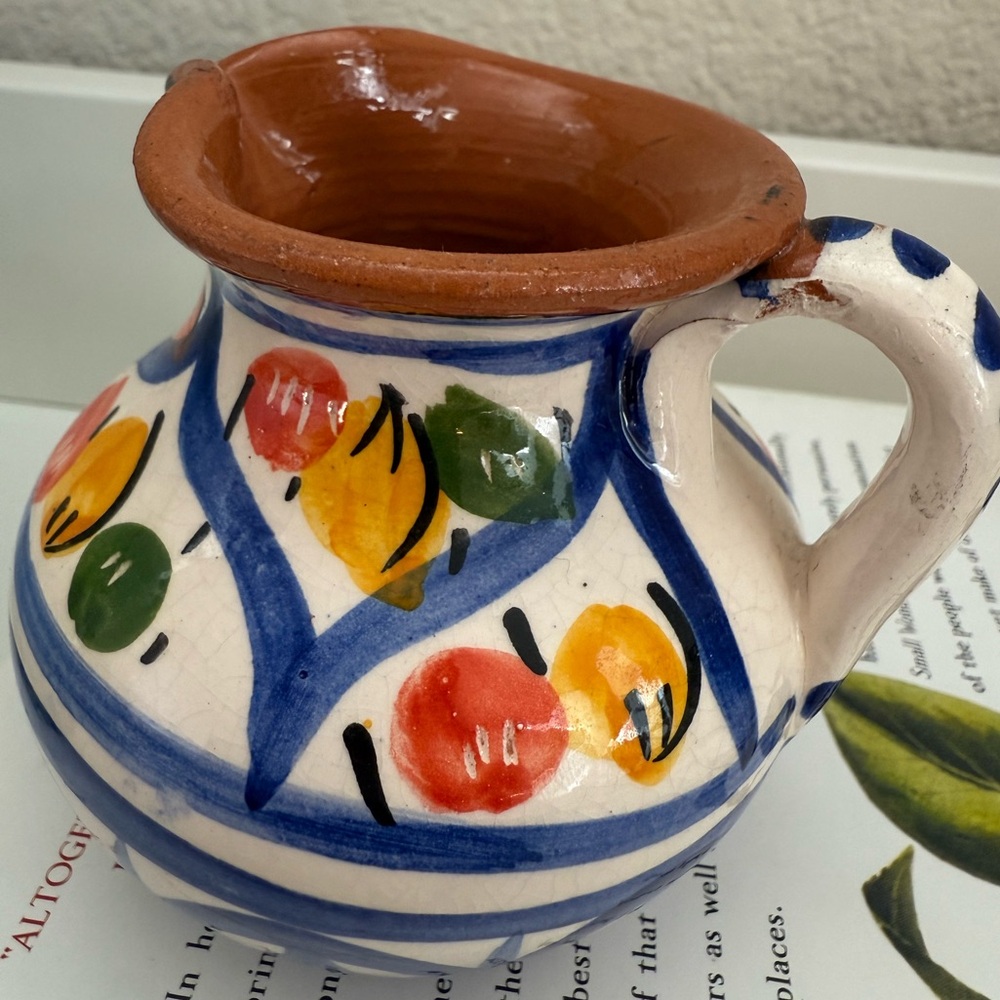 Hand Crafted Multicolor Small Ceramic Creamer - Picture 8 of 9